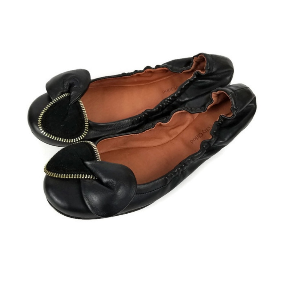 See by Chloe "Clara" Zipper  Bow Flats 9 9.5